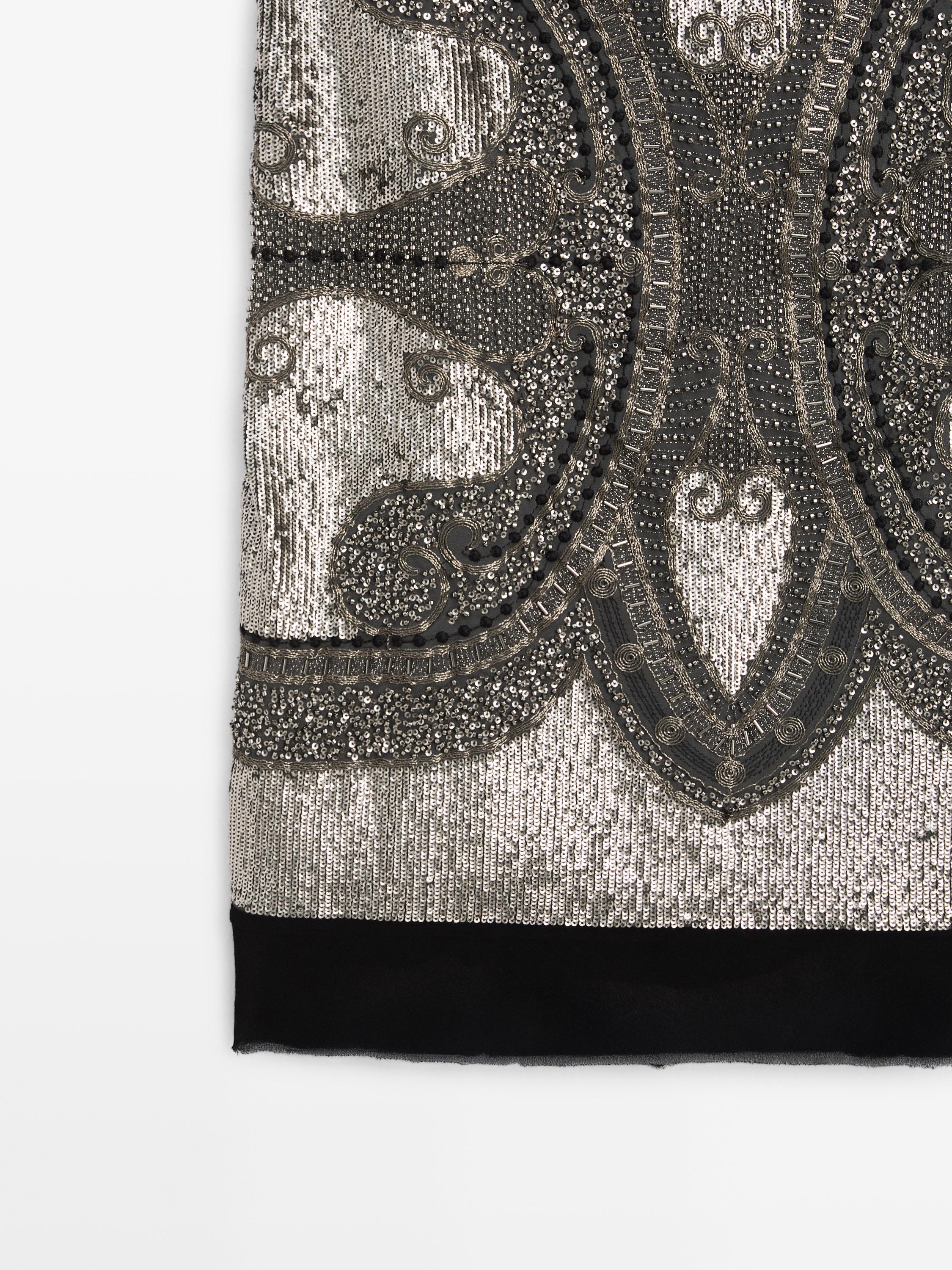 Short dress with embroidery - STUDIO